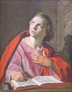 Frans Hals Johannes de Evangelist schrijvend France oil painting artist